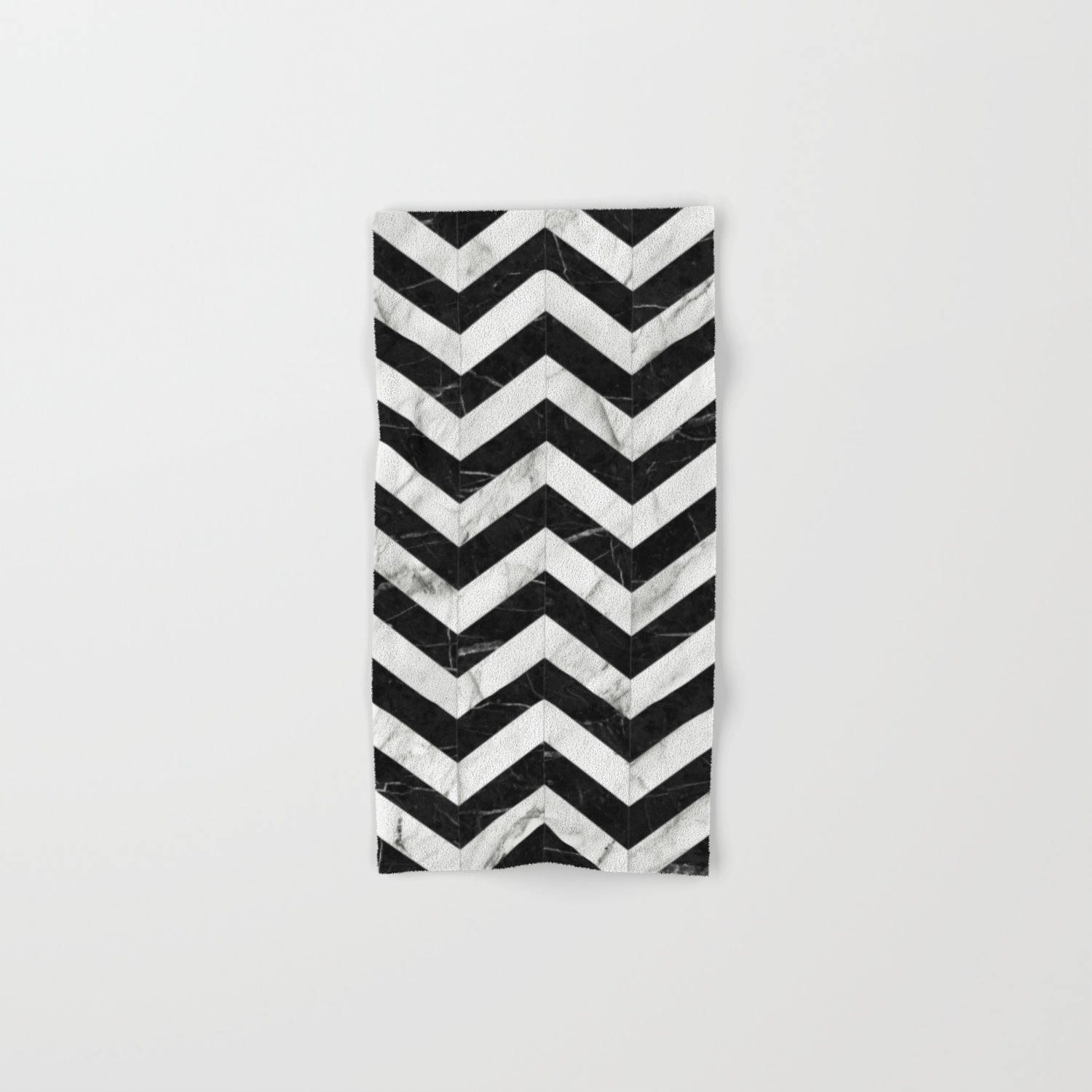black and white chevron bath towels