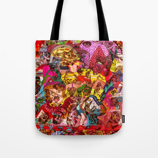 Mini slices brought together push away the stormy weather Tote Bag