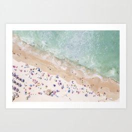 Pastel Beach Art Print
