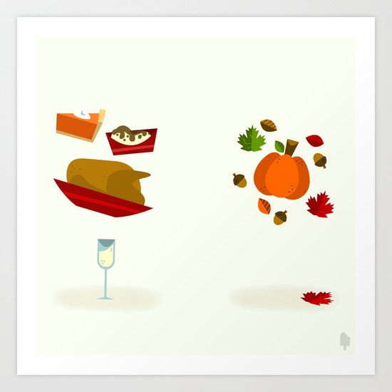 Thanksgiving & Fall Art Print