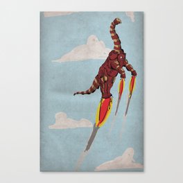 Iron Brontosaurus - Superhero Dinosaurs Series Canvas Print