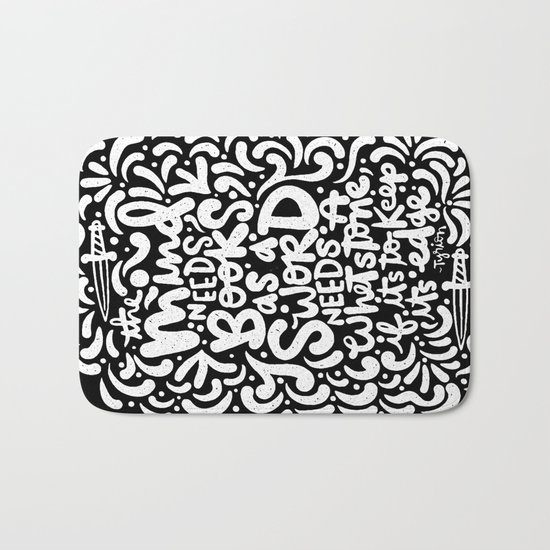 a mind needs books Bath Mat