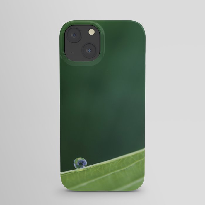 a drop on green iPhone Case