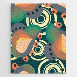 Psychedelic retro pattern Jigsaw Puzzle
