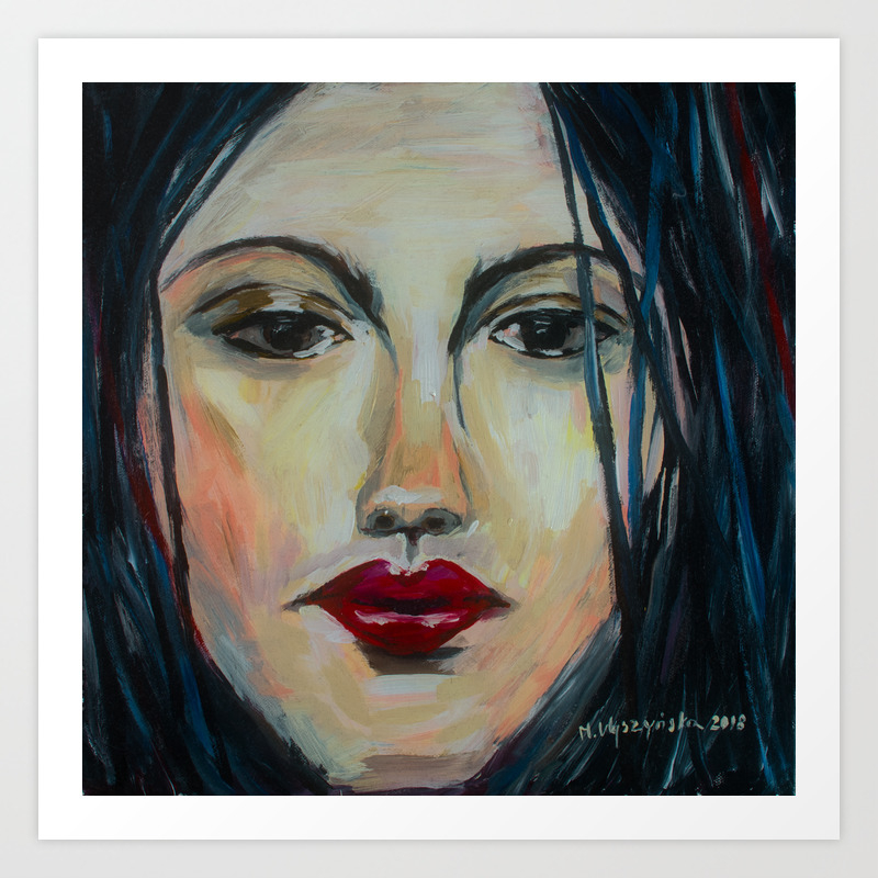 The Raven Acrylic Painting Art Print By Monikawyszynska Society6