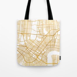 NEW ORLEANS LOUISIANA CITY STREET MAP ART Tote Bag