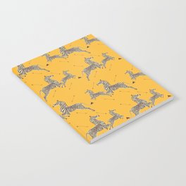 Royal Tenenbaums Zebra Wallpaper - Mustard Yellow Notebook