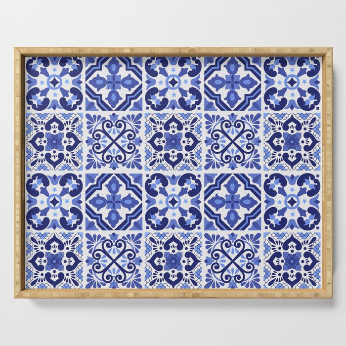 Mediterranean Tiles Design Nº1 Serving Tray