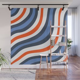 Red White and Blue Skater Stripe Wall Mural
