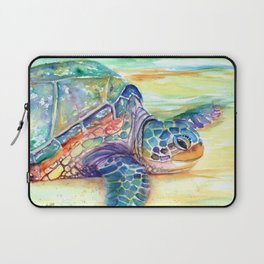 Rainbow Sea Turtle 2 Laptop Sleeve