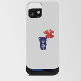Bear Cute Animals With Hearts Balloons To iPhone Card Case