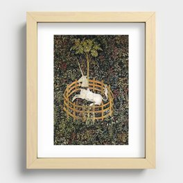 The Unicorn in Captivity  Recessed Framed Print