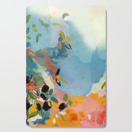garden with sea view and olive tree Cutting Board
