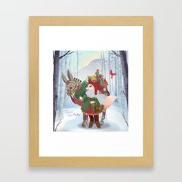 Snowy Adventure Framed Art Print