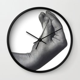 Italian Hand Wall Clock | Finger, Hand, Graphicdesign, Fingers, Hands, Blackandwhite, Pizza, Style, Italian, Italy 