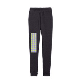 Dots in Purple and Lime Chartreuse Kids Joggers