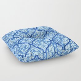 blue ogee Floor Pillow