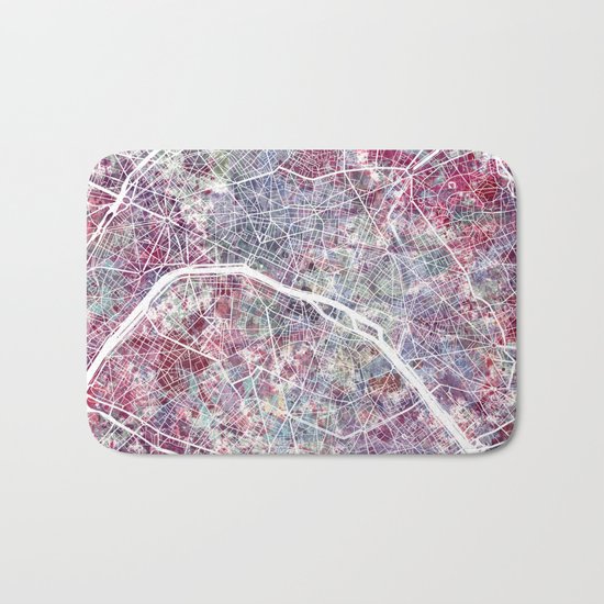 Paris Map Bath Mat