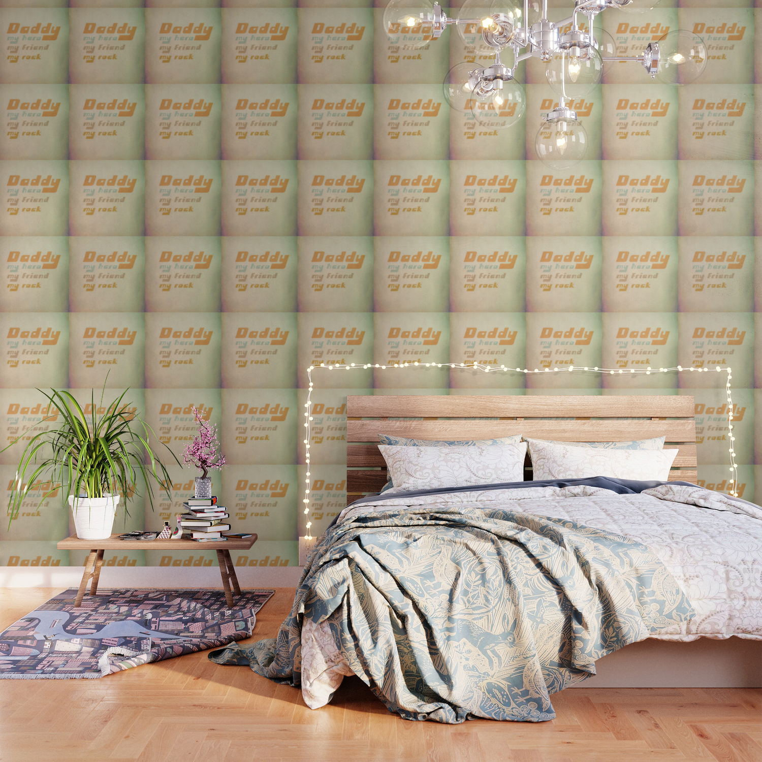 Daddy My Hero Retro Father Texture Wallpaper By Andreaanderegg Society6