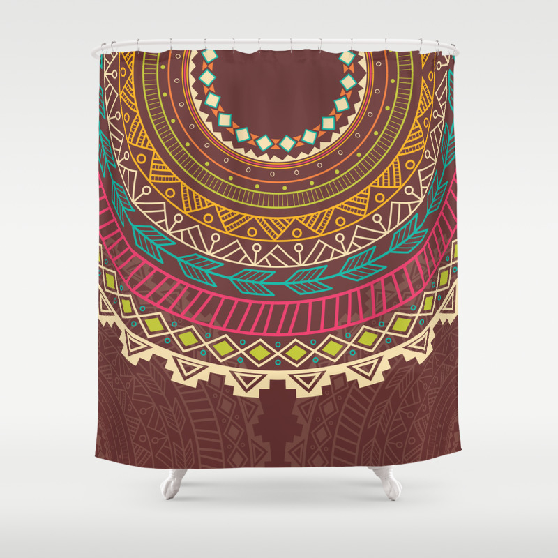 Aztec Ornament Shower Curtain