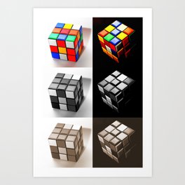 Rubiks Cube Art Prints For Any Decor Style Society6