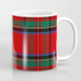 CHRISTMAS RED TARTAN Coffee Mug | Woodsyredplaid, Christmasred, Cabinredplain, Vintageredtartan, Christmasredtartan, Rubyredplaid, Plaidred, Rubyredtartan, Traditionalplaid, Redtartan 