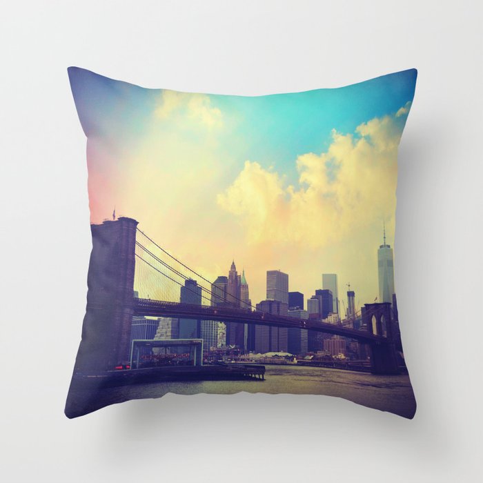 Brooklyn Bridge Throw Pillow by haroulita  Society6