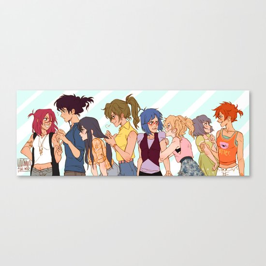 girls girls girls Canvas Print