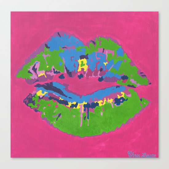 Lips Canvas Print