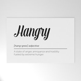 Hangry Definition Welcome Mat