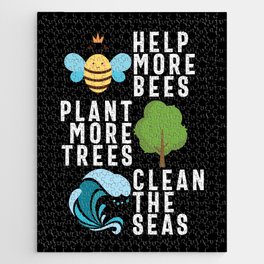 Help Bees Plant Trees Clean Seas Jigsaw Puzzle
