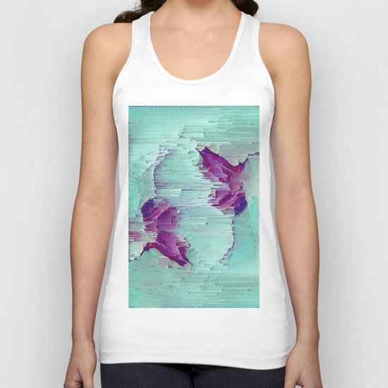 Marble Glitch Unisex Tank Top