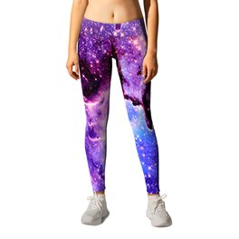 Galaxy Nebula : Pillars of Creation Purple Blue Leggings | Universe, Nature, Photo, Galaxy, Digital, Sci-Fi, Space, Abstract, Galaxydreamsdesigns, Outerspace 