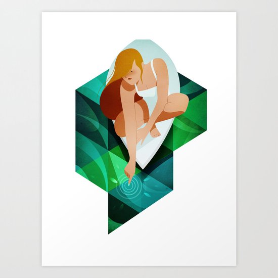 Over the sea Art Print