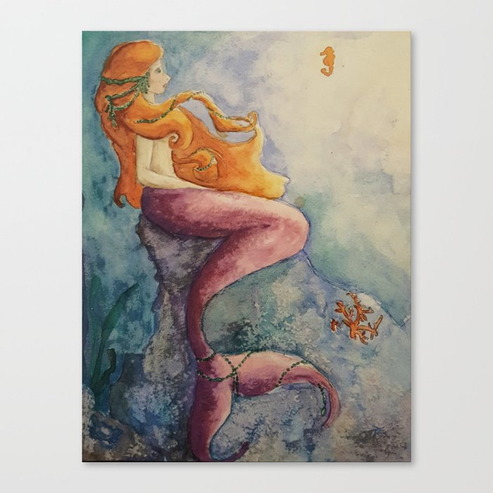 Serene Mermaid Canvas Print