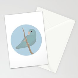 Blue Fallow Pacific Parrotlet Stationery Card
