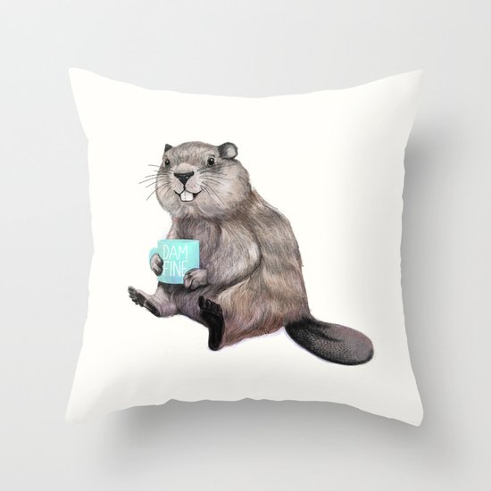 Dam Fine Coffee Throw Pillow