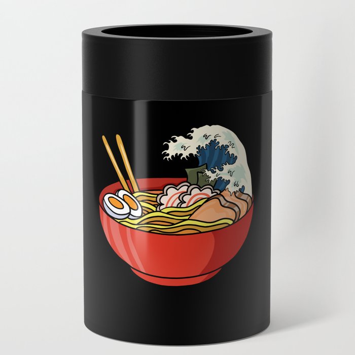 Ramen Noodles Kanagawa Japanese Wave Gift Can Cooler