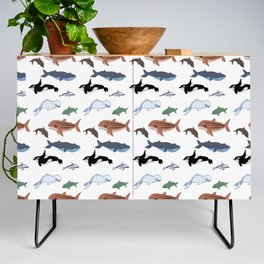 Whales & Dolphins Credenza