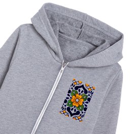 talavera mexican tile Kids Zip Hoodie