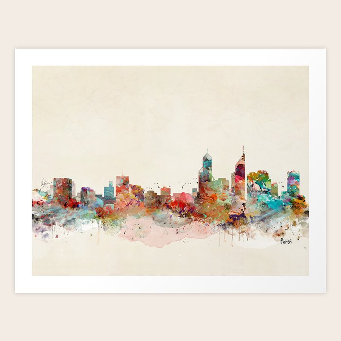 perth australia Art Print by bri.buckley Society6
