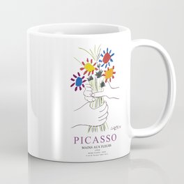 Picasso Exhibition - Mains Aus Fleurs (Hands with Flowers) 1958 Artwork Coffee Mug