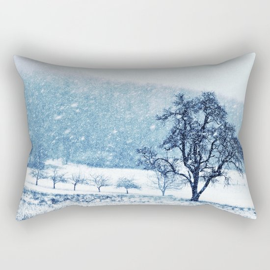Old pear tree (cool edition) Rectangular Pillow