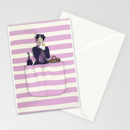 mary in the pocket Stationery Cards