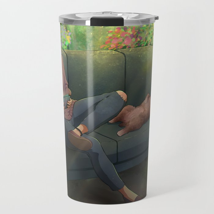 Relaxing in the forest Travel Mug
