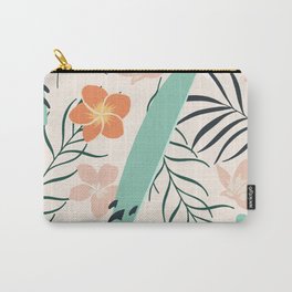 Tropical Surf Carry-All Pouch | Exotic, Greenery, Modern, Tropical, Surf, Table, Planters, Palms, Nature, Green 