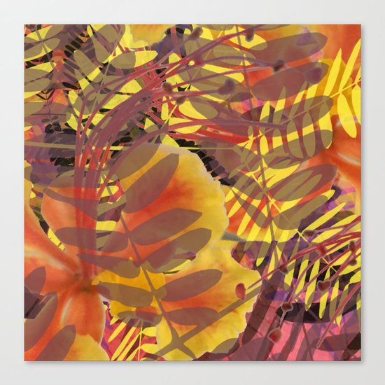 Autumn Tropical Vibe Canvas Print