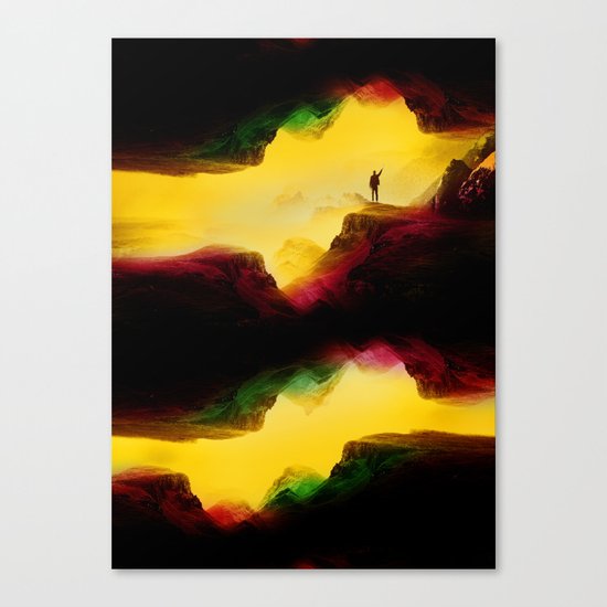 Hi from the The Upside Down Canvas Print