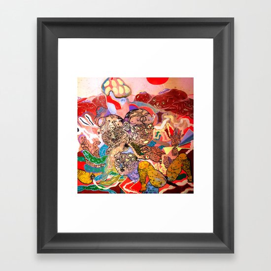 CAPSLOCK Framed Art Print