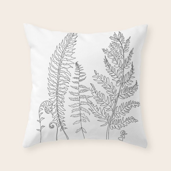 fern throw pillows